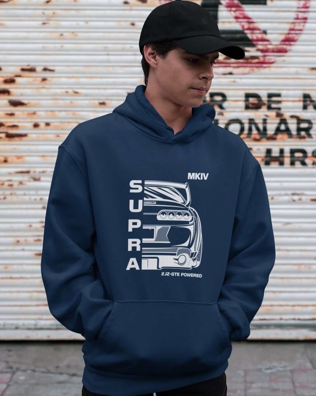 MKIV Supra 2JZ Back Print JDM Car Hoodie