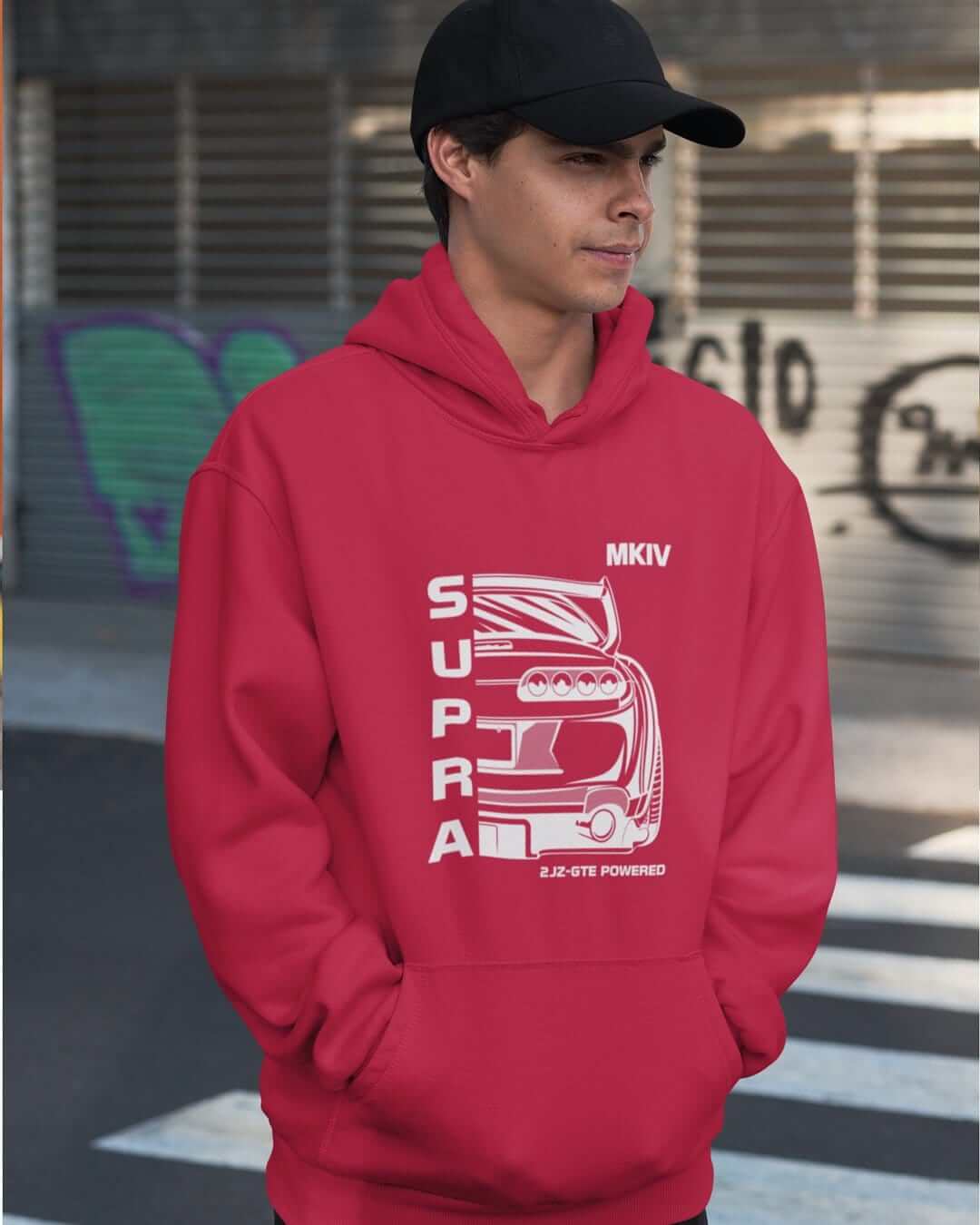 MKIV Supra 2JZ Back Print JDM Car Hoodie