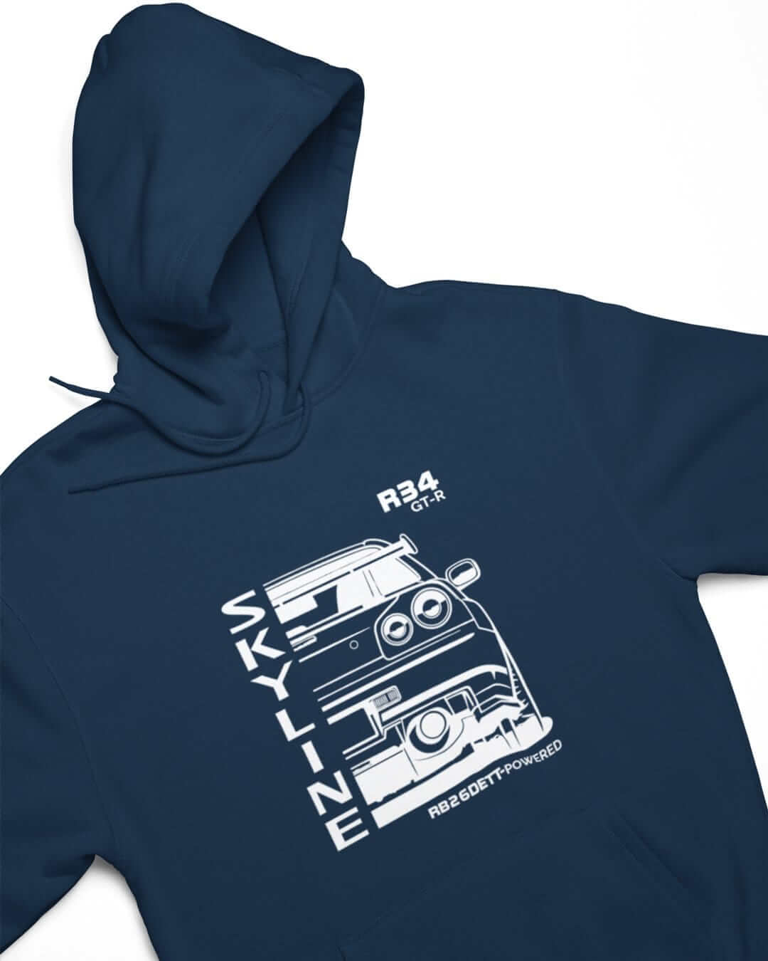 R34 GTR RB26 JDM Legend Back Print Car Hoodie