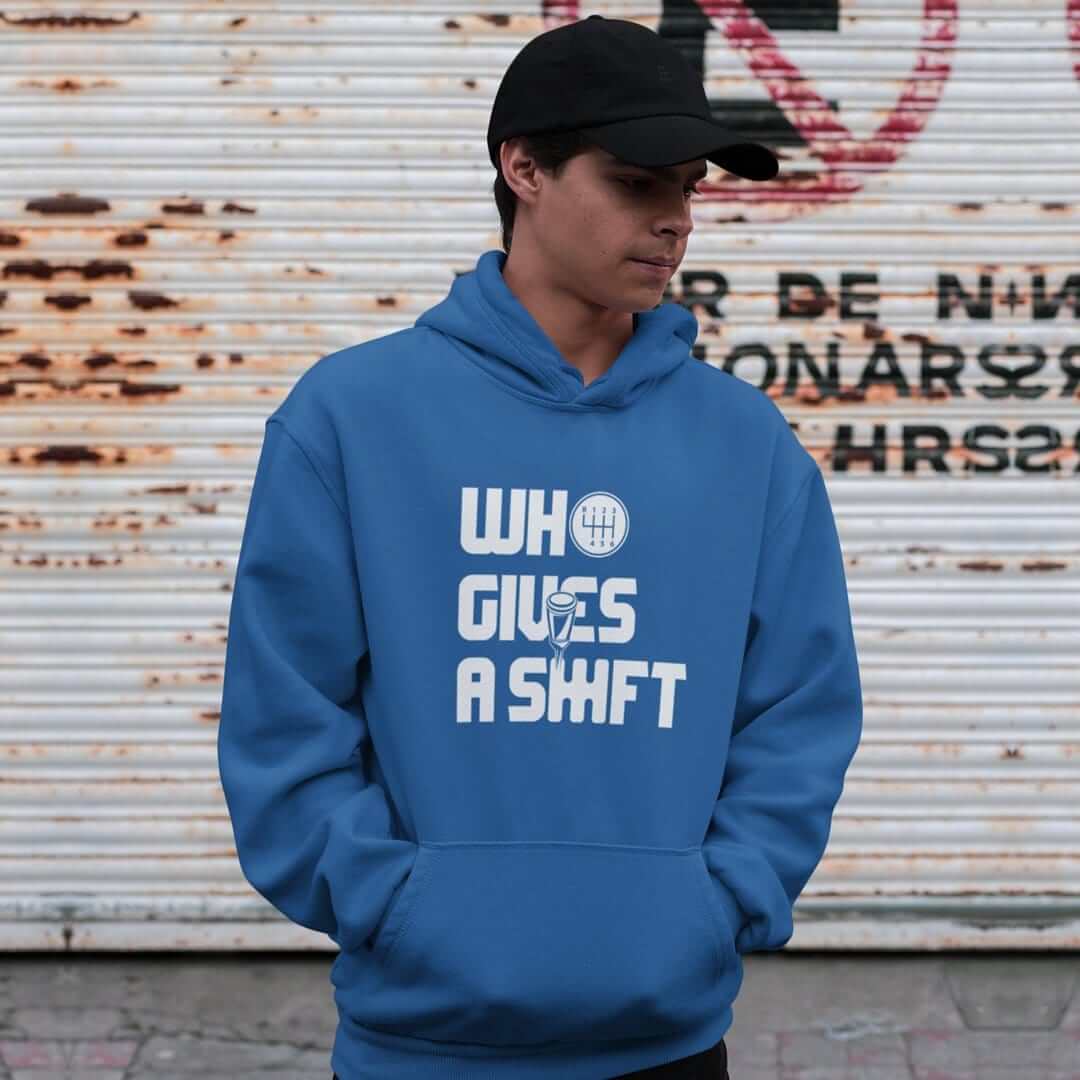 Who Gives a Shift Funny Car Enthusiast Hoodie