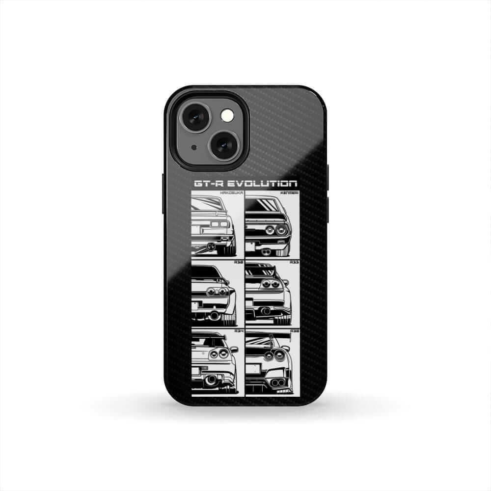 Hakosuka to R35 GTR Evolution Tough Phone Case | Godzilla Car Gift