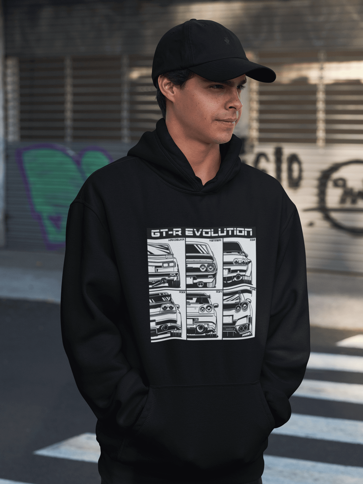 GTR Generations Evolution JDM Legend Car Hoodie