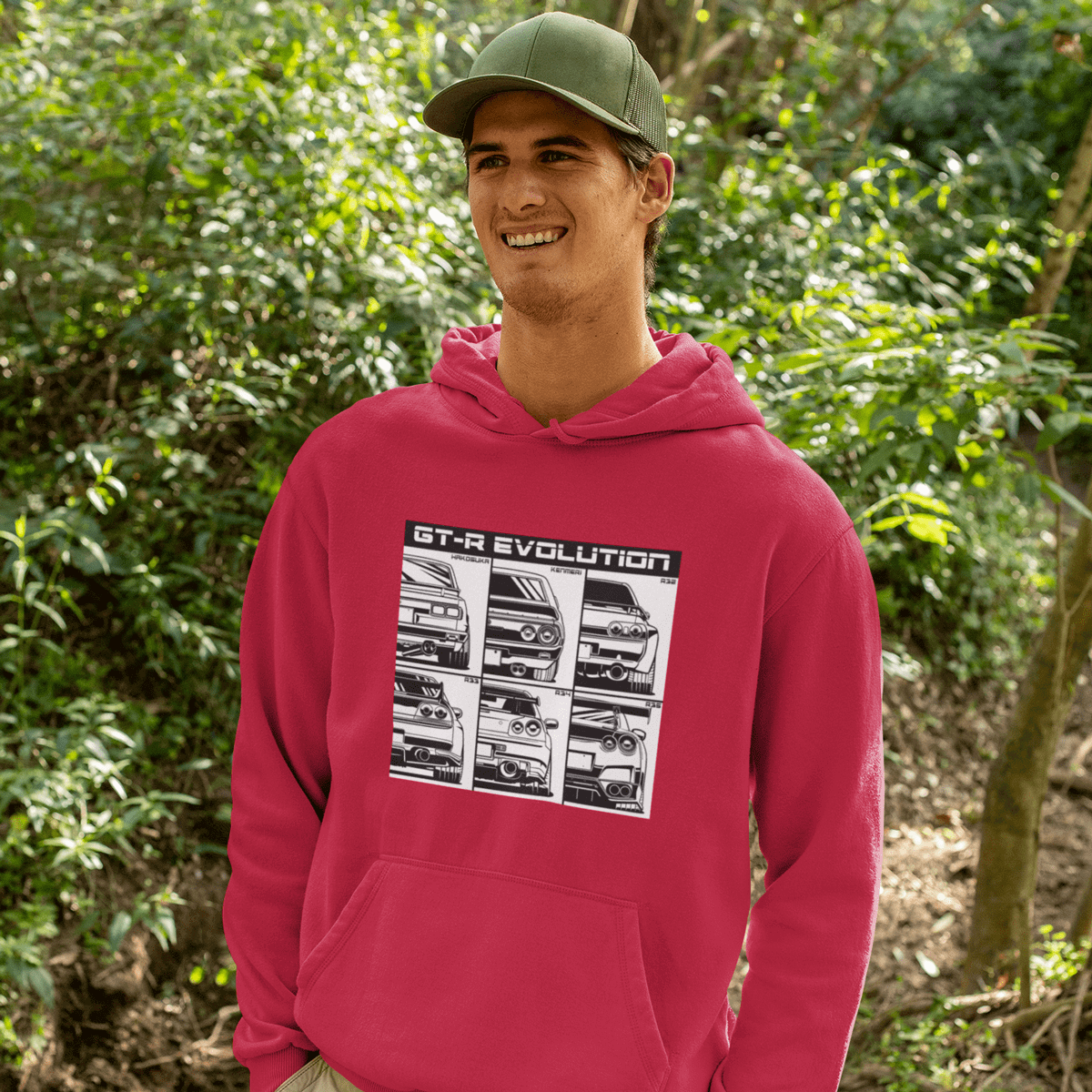 GTR Generations Evolution JDM Legend Car Hoodie