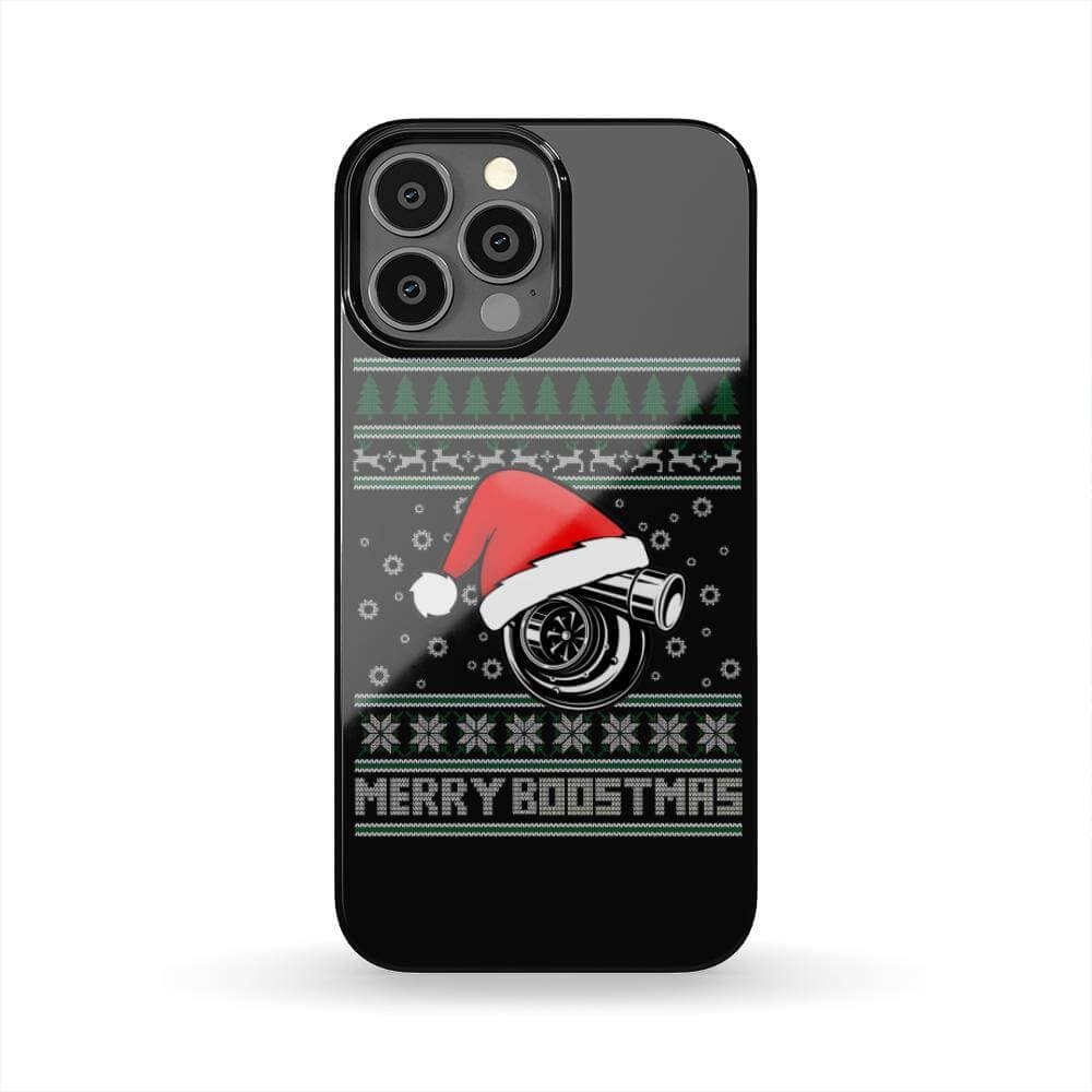 Merry Boostmas Turbo JDM Christmas Car Phone Case | Car Guy Xmas Gift
