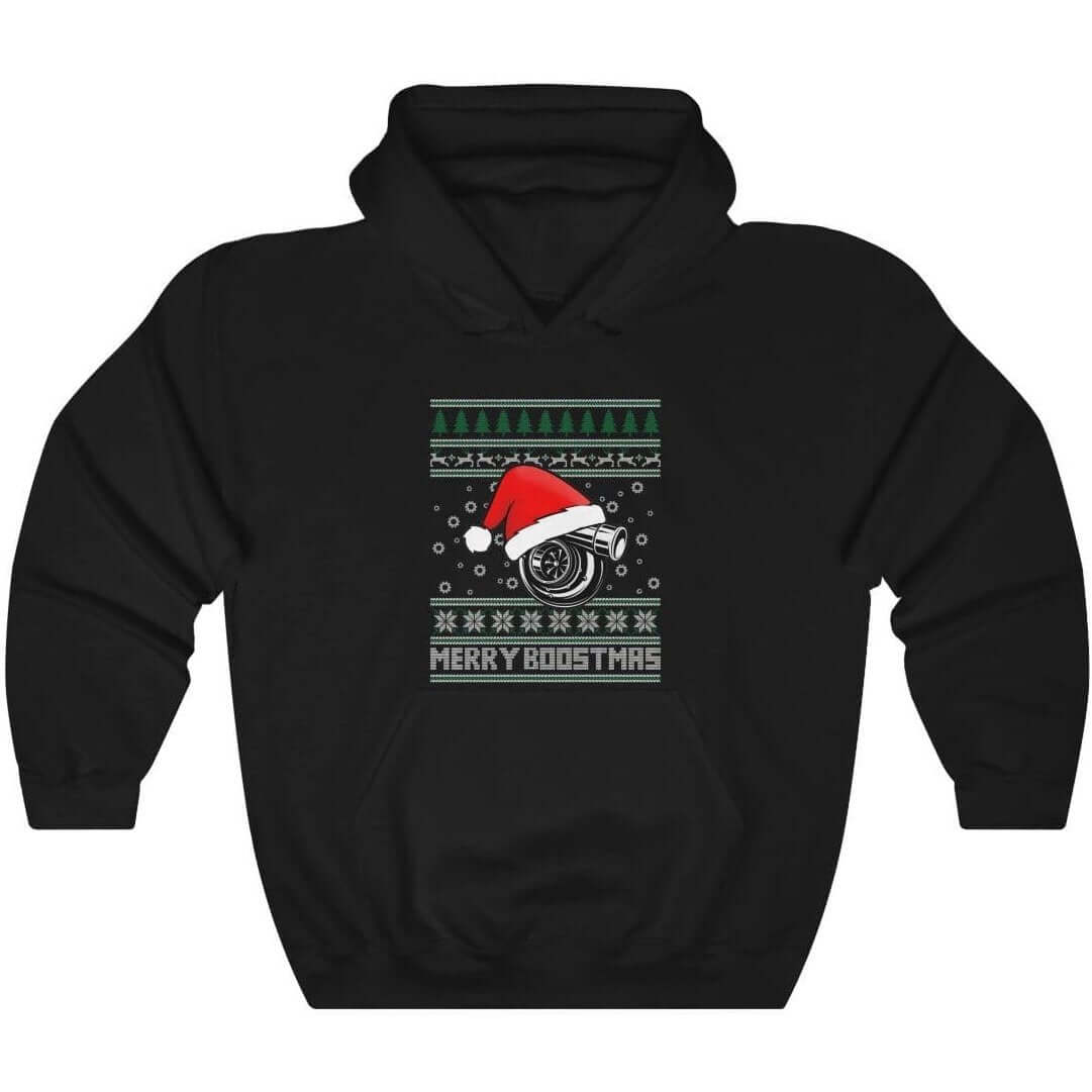 Merry Boostmas Funny JDM Christmas Car Hoodie