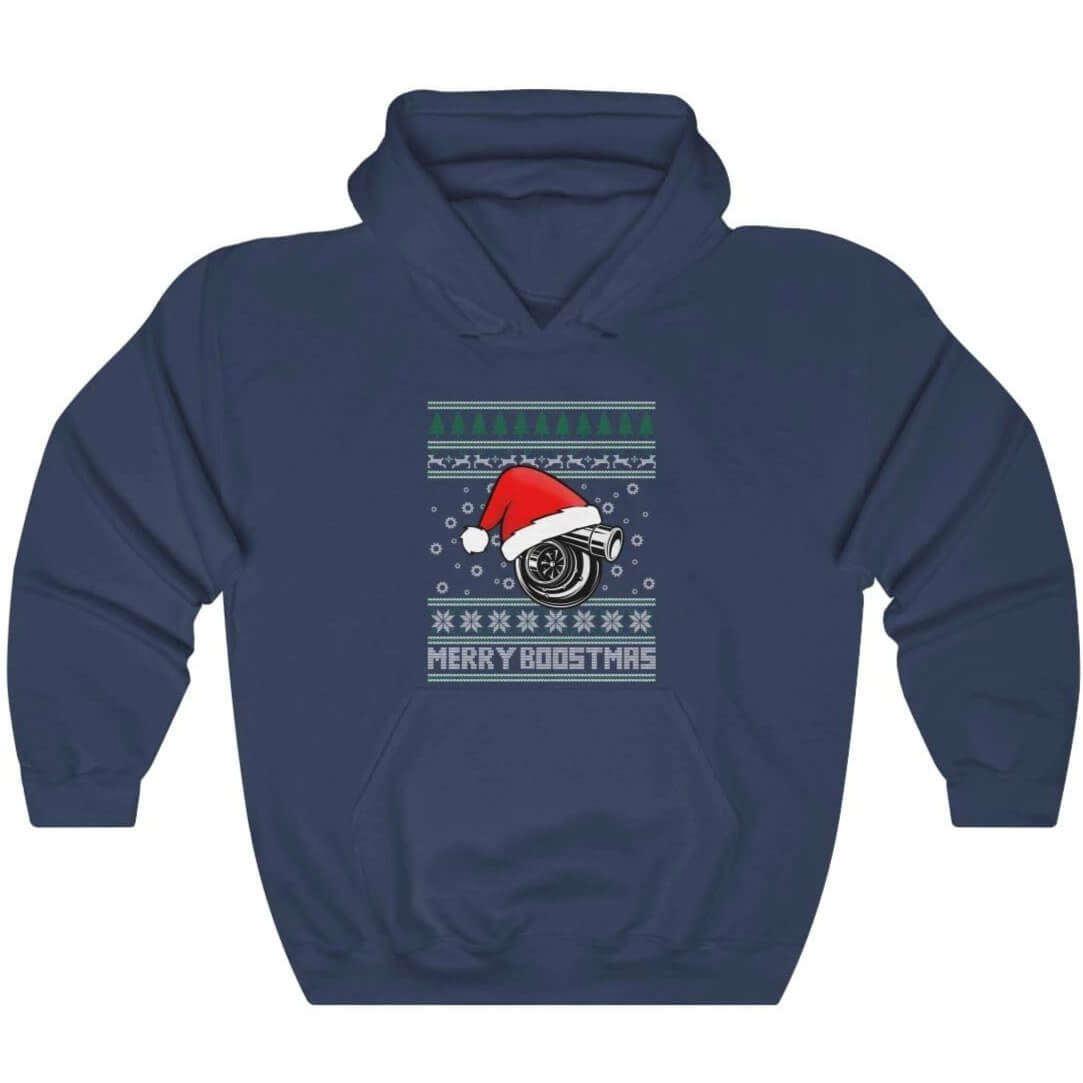 Merry Boostmas Funny JDM Christmas Car Hoodie