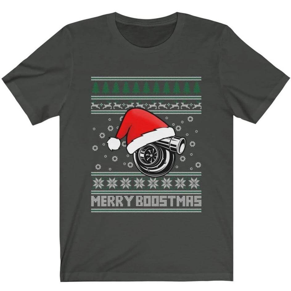 Merry Boostmas JDM Christmas Car T-Shirt | Turbo Car Guy Xmas Gift