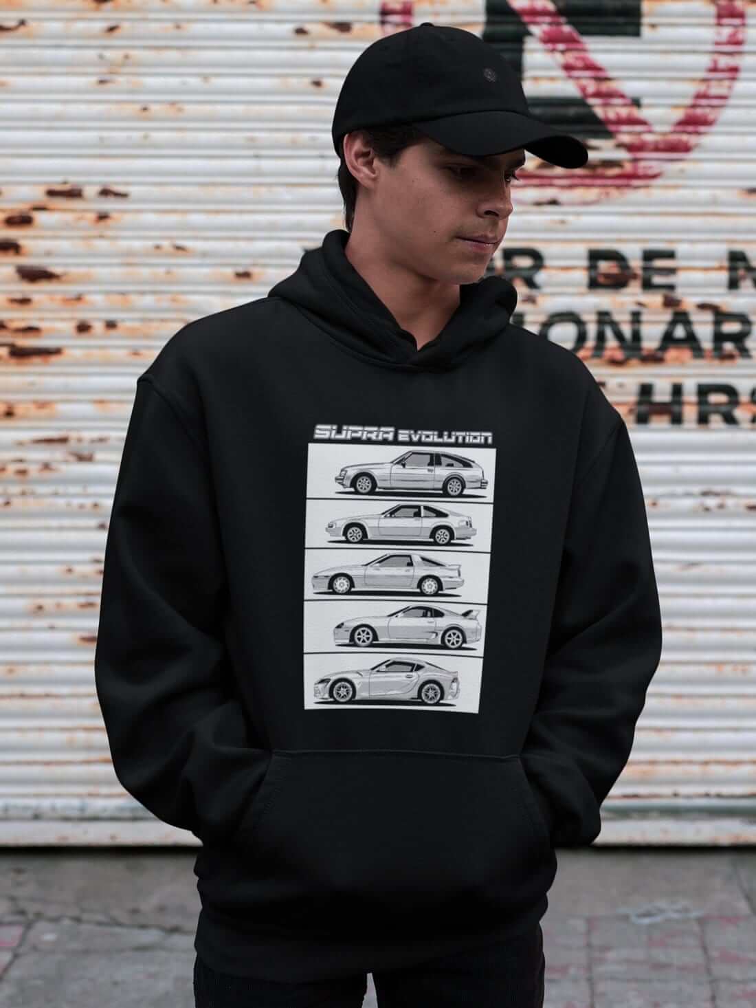 Supra Evolution MKIV A80 to MKV A90 JDM Car Hoodie