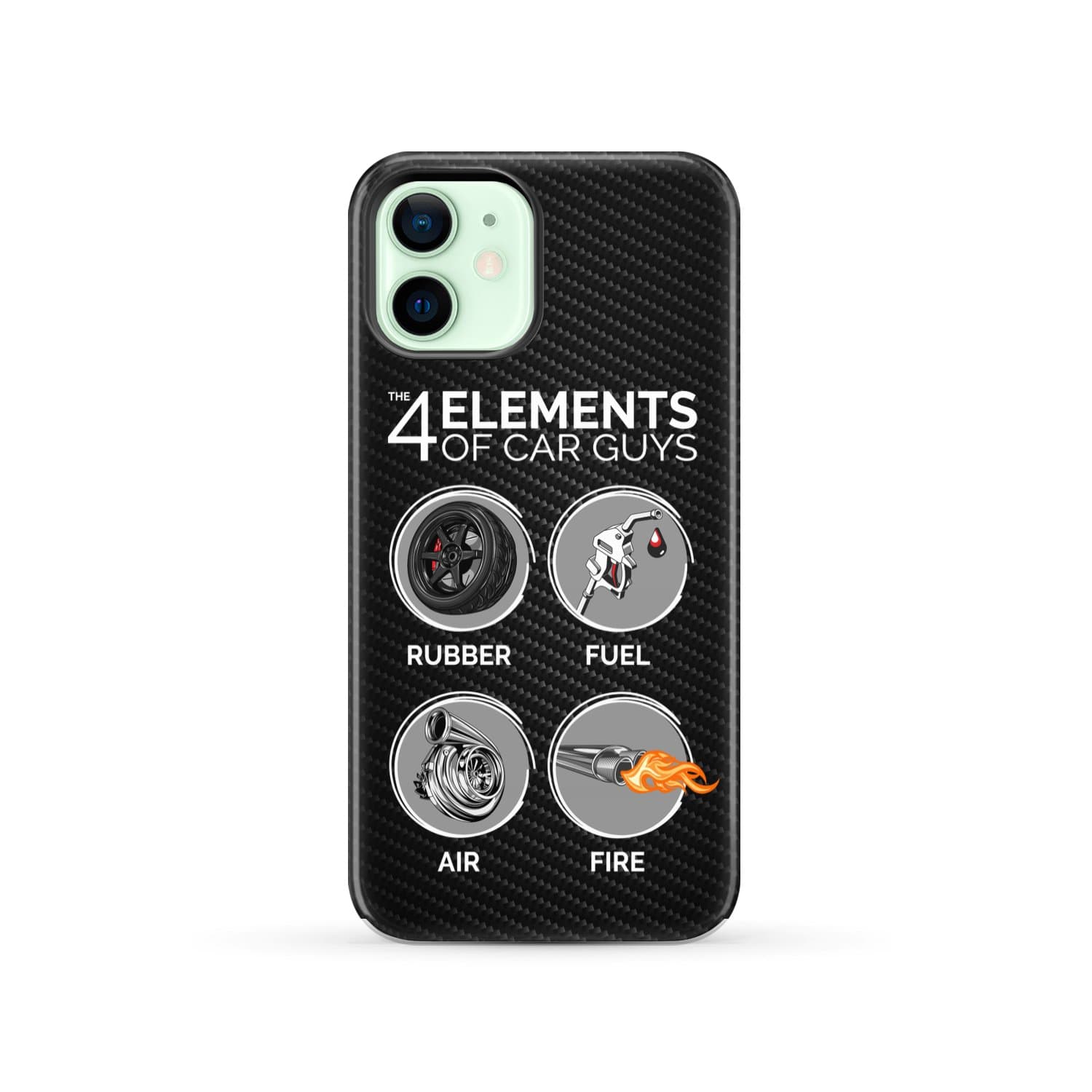The 4 Elements of Car Guys Tough Phone Case | Funny Car Lover Gift
