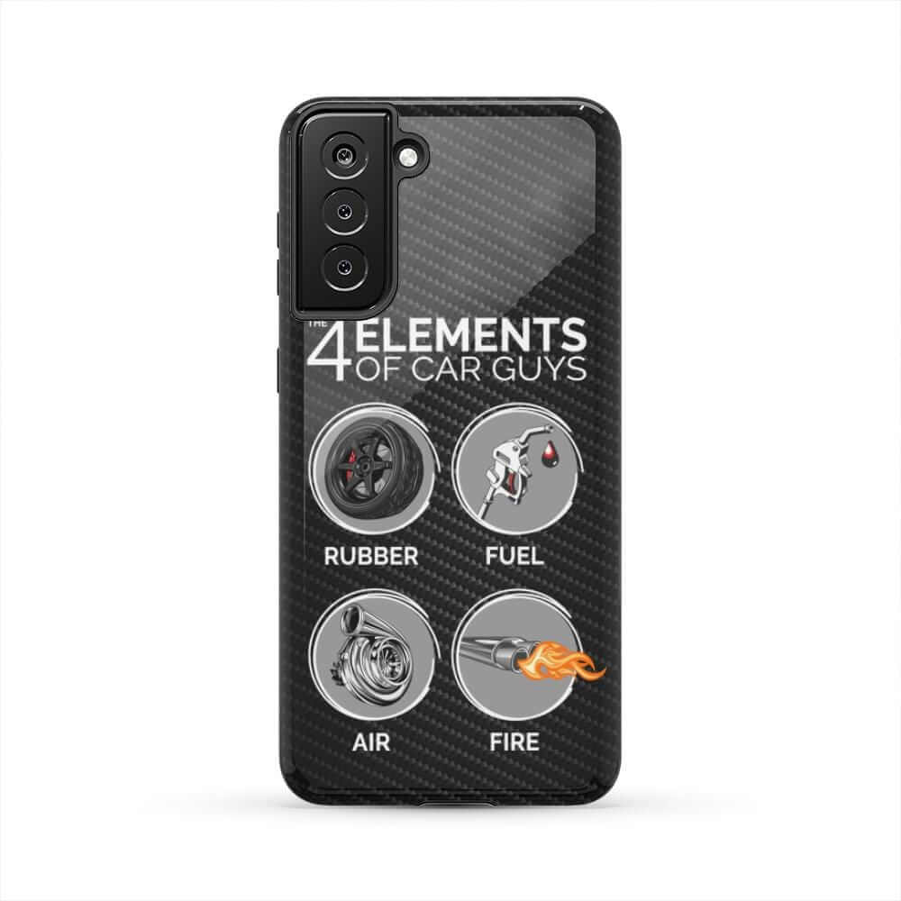 The 4 Elements of Car Guys Tough Phone Case | Funny Car Lover Gift
