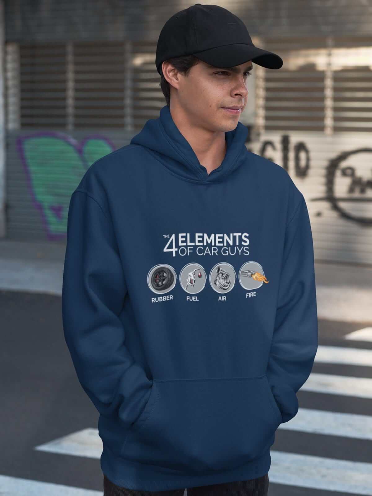 The 4 Elements of Car Guys Funny Car Hoodie
