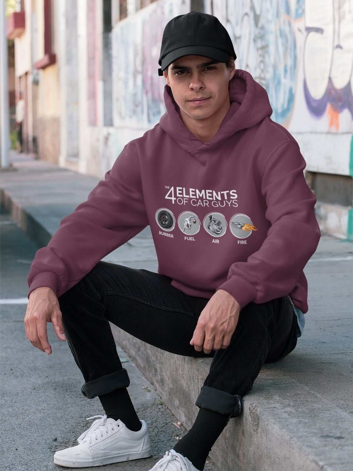 The 4 Elements of Car Guys Funny Car Hoodie