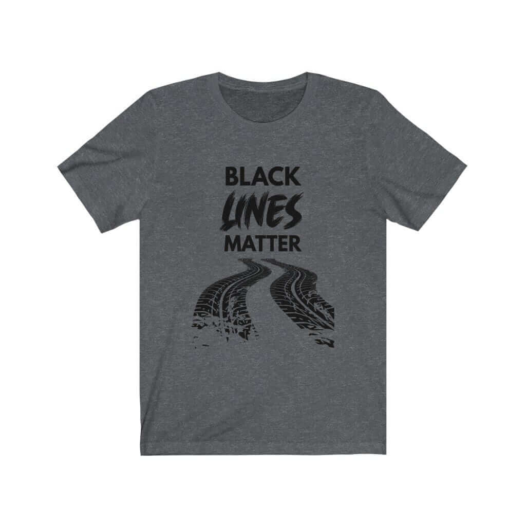 Black Lines Matter Car T-Shirt