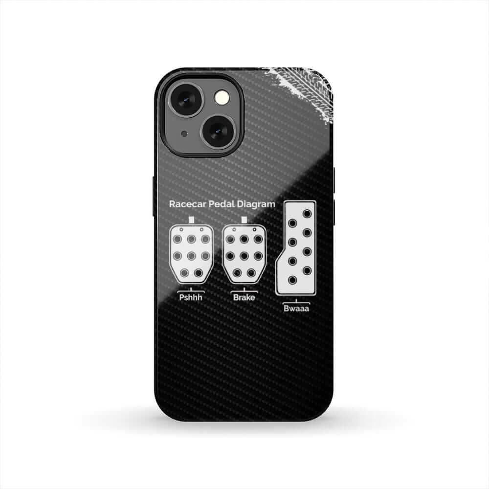 3 Pedals Racecar Manual Transmission Tough Phone Case | Car Guy Gift