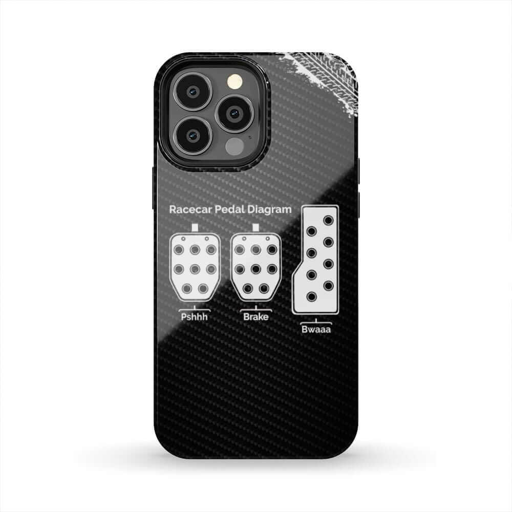 3 Pedals Racecar Manual Transmission Tough Phone Case | Car Guy Gift