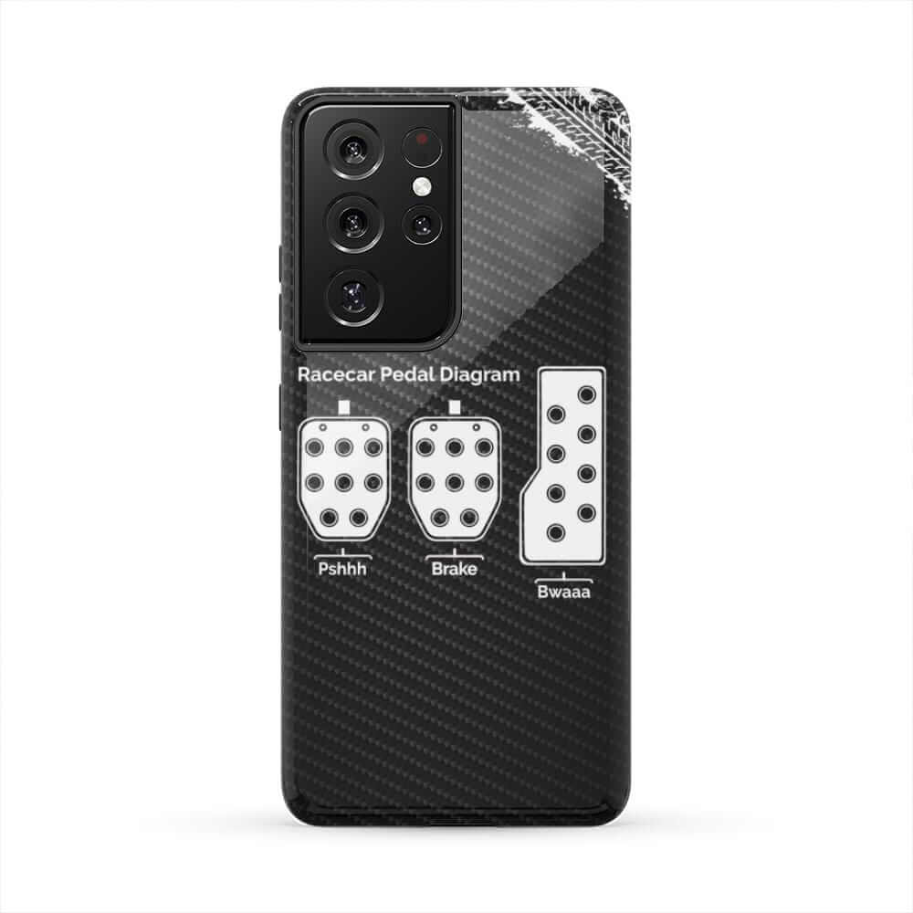 3 Pedals Racecar Manual Transmission Tough Phone Case | Car Guy Gift