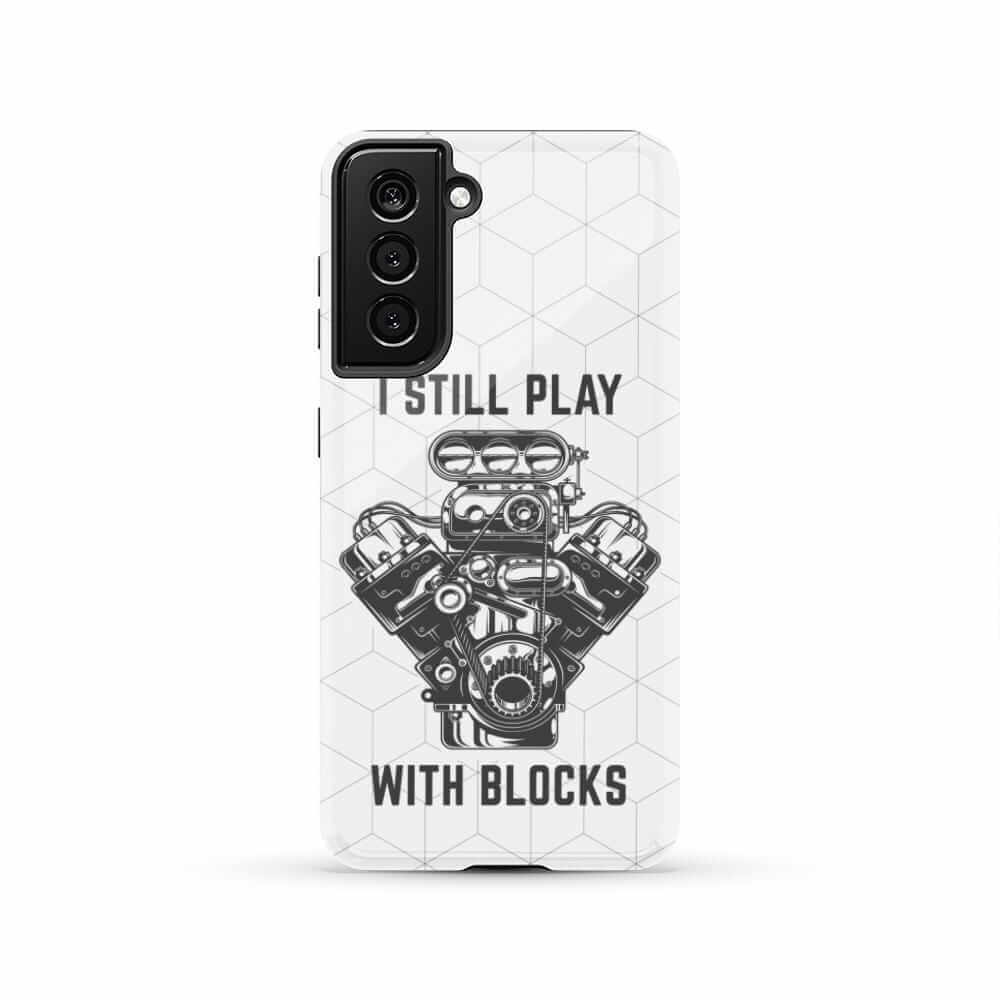 I Still Play with Blocks Engine Swap Tough Phone Case | Car Mechanic Gift