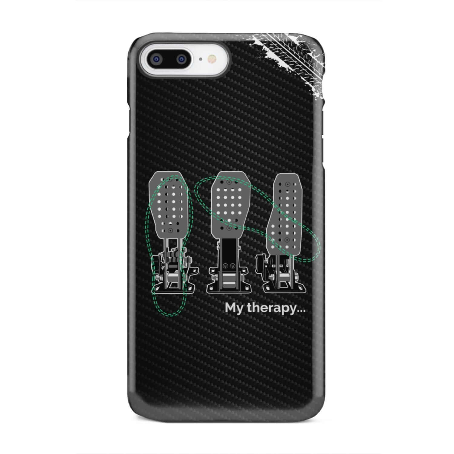 Car Guys Therapy 3 Pedals Tough Car Phone Case | Manual Car Gift