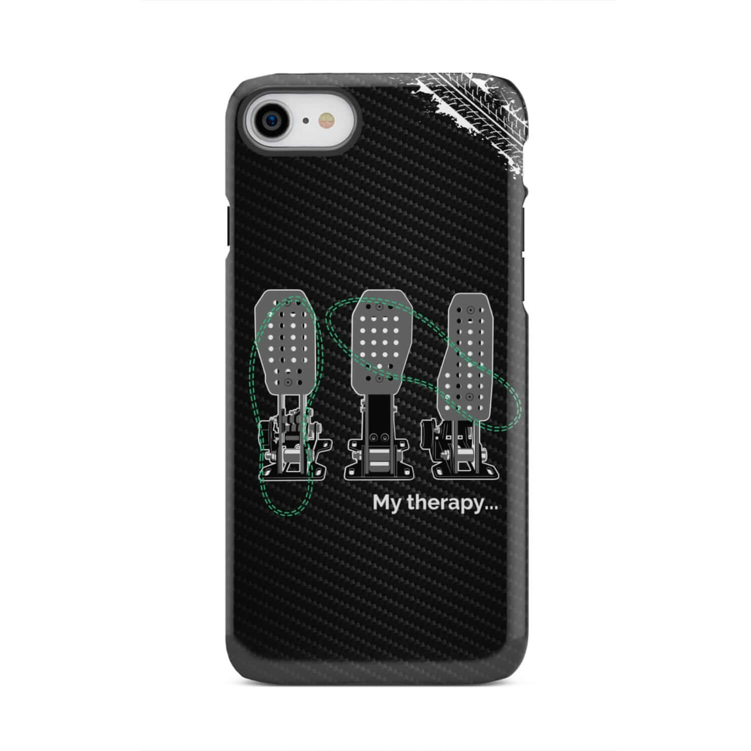 Car Guys Therapy 3 Pedals Tough Car Phone Case | Manual Car Gift
