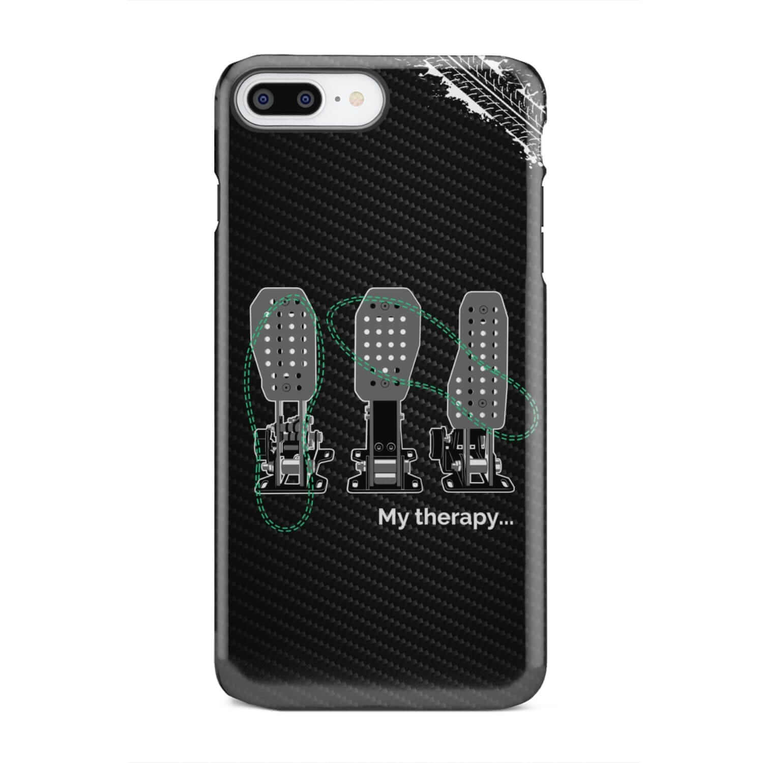 Car Guys Therapy 3 Pedals Tough Car Phone Case | Manual Car Gift