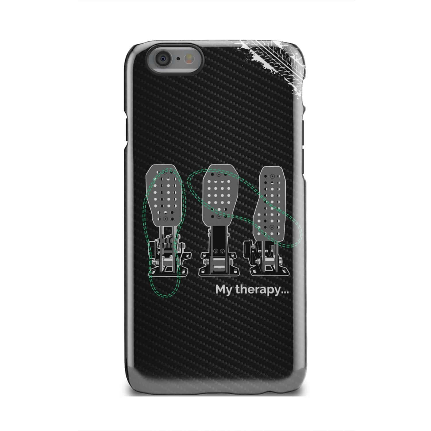 Car Guys Therapy 3 Pedals Tough Car Phone Case | Manual Car Gift