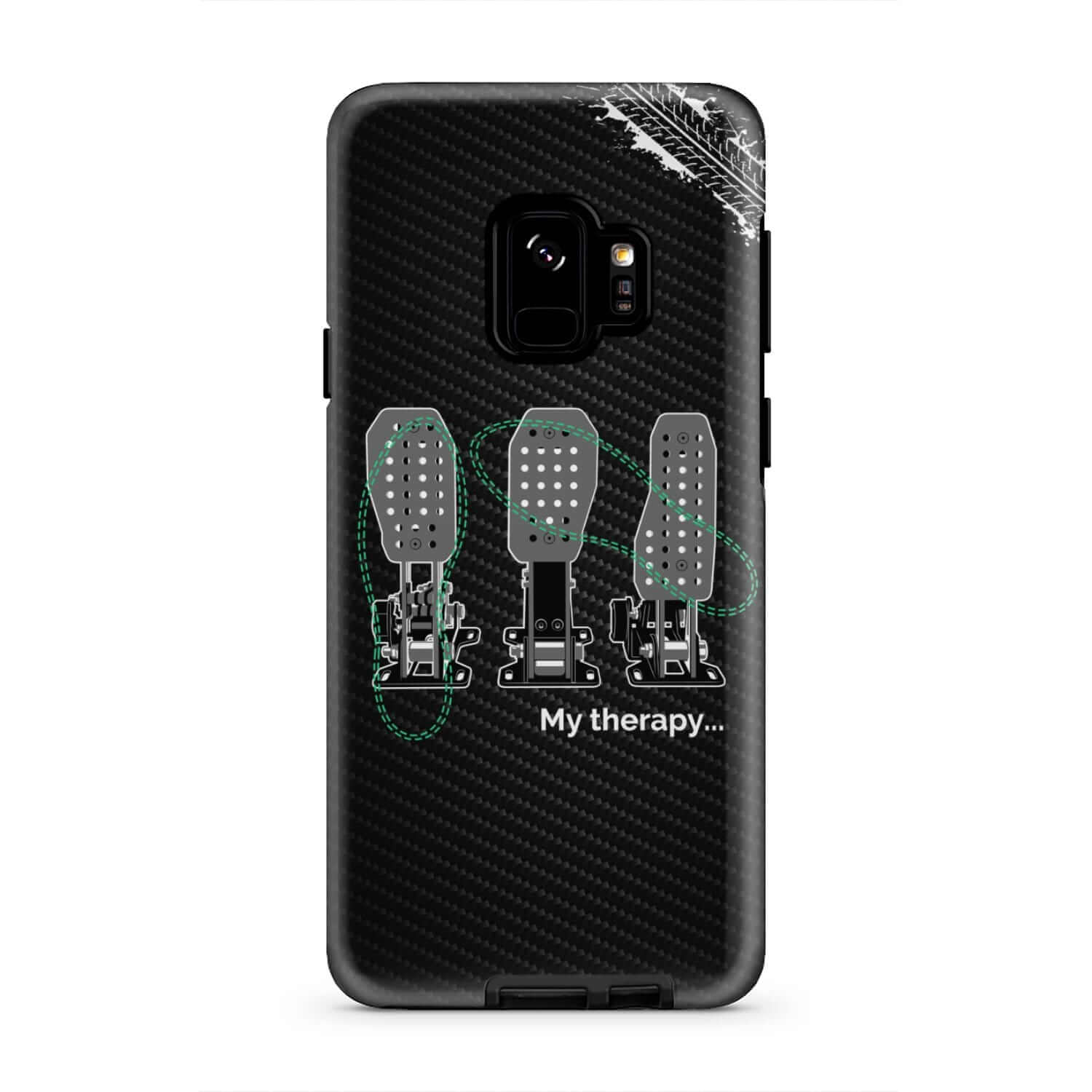 Car Guys Therapy 3 Pedals Tough Car Phone Case | Manual Car Gift
