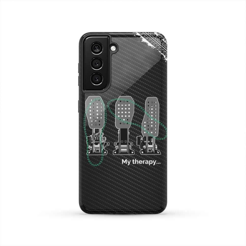 Car Guys Therapy 3 Pedals Tough Car Phone Case | Manual Car Gift