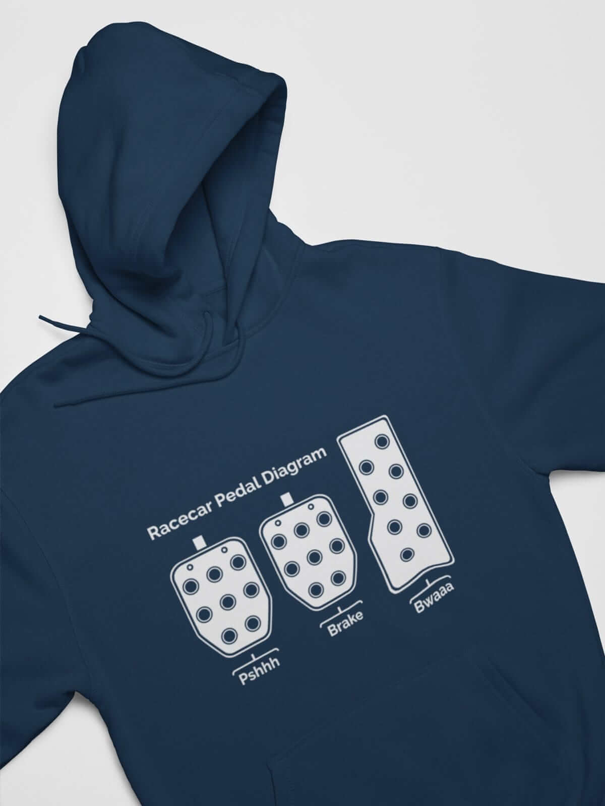Racecar 3 Pedals Funny Manual Car Hoodie