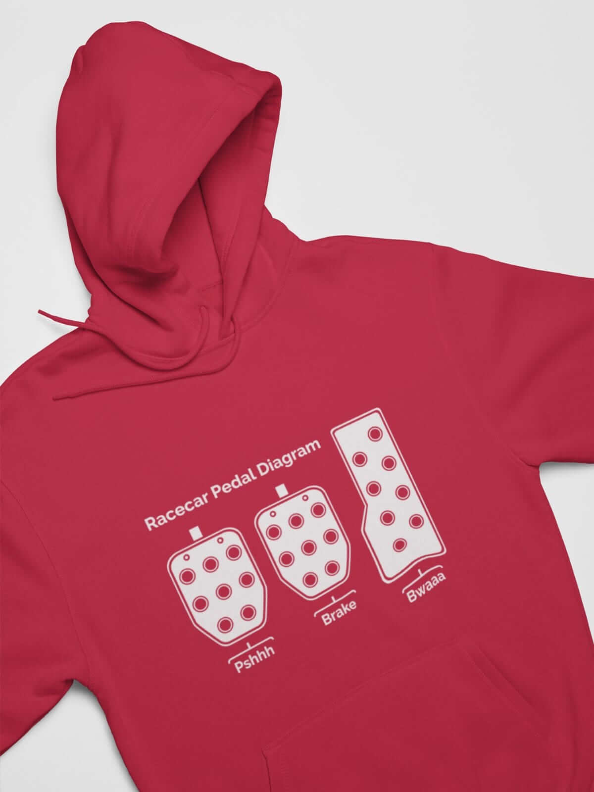Racecar 3 Pedals Funny Manual Car Hoodie