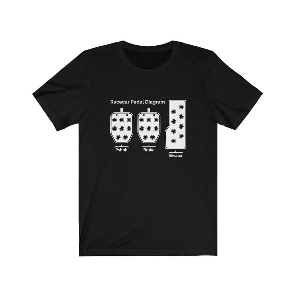 Racecar 3 Pedals T-Shirt