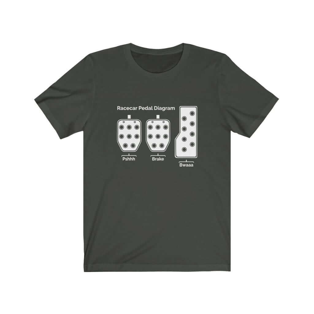 Racecar 3 Pedals T-Shirt