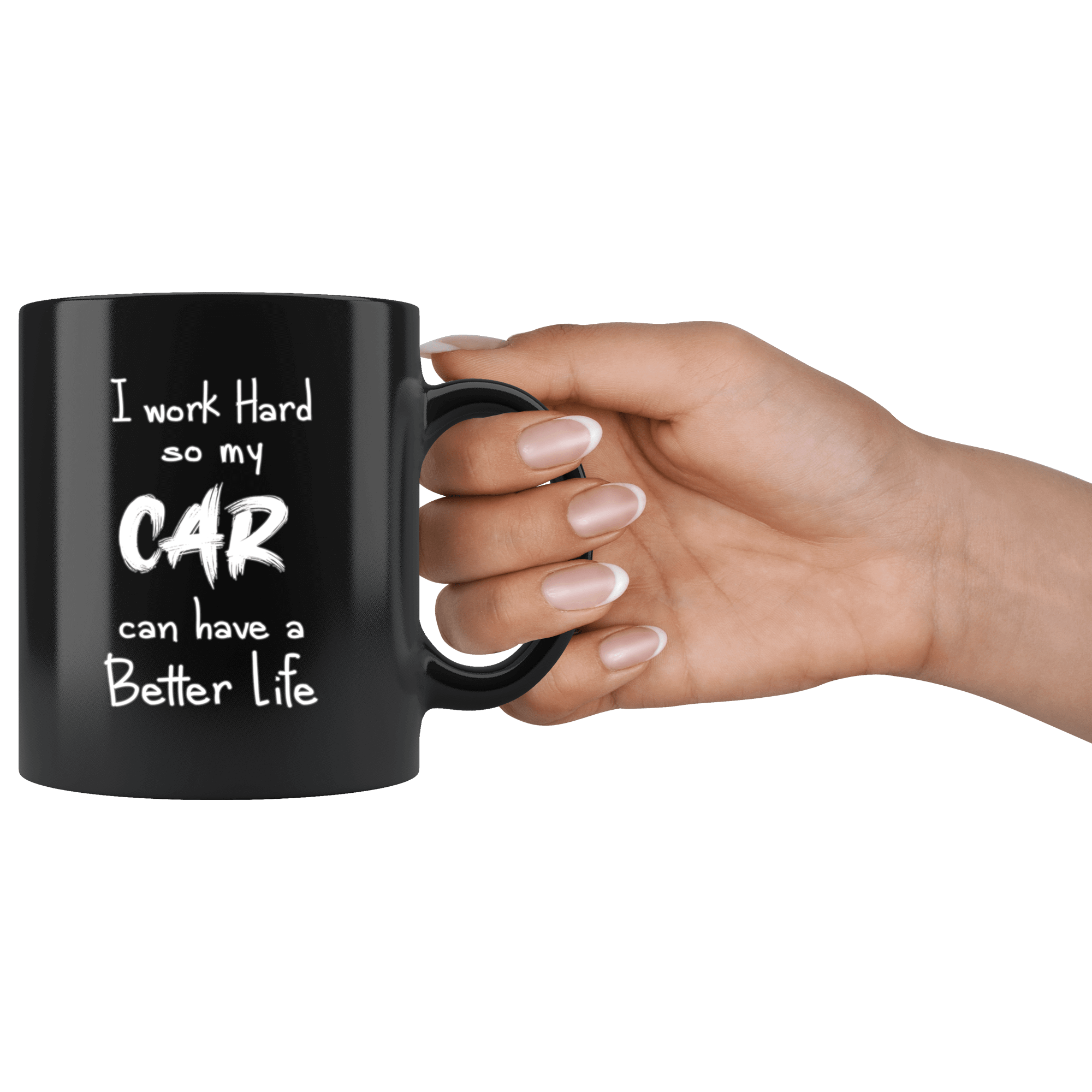 Working Hard For My Car Funny Coffee Mug | Car Enthusiast Gift