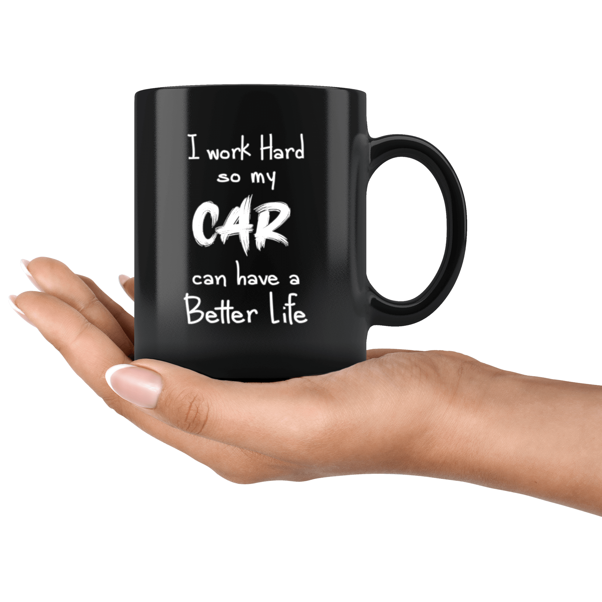 Working Hard For My Car Funny Coffee Mug | Car Enthusiast Gift