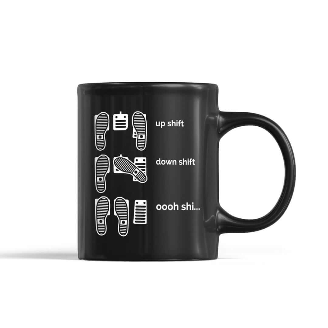 Heel Toe Rev Match Coffee Mug | Manual Car Guy Gift