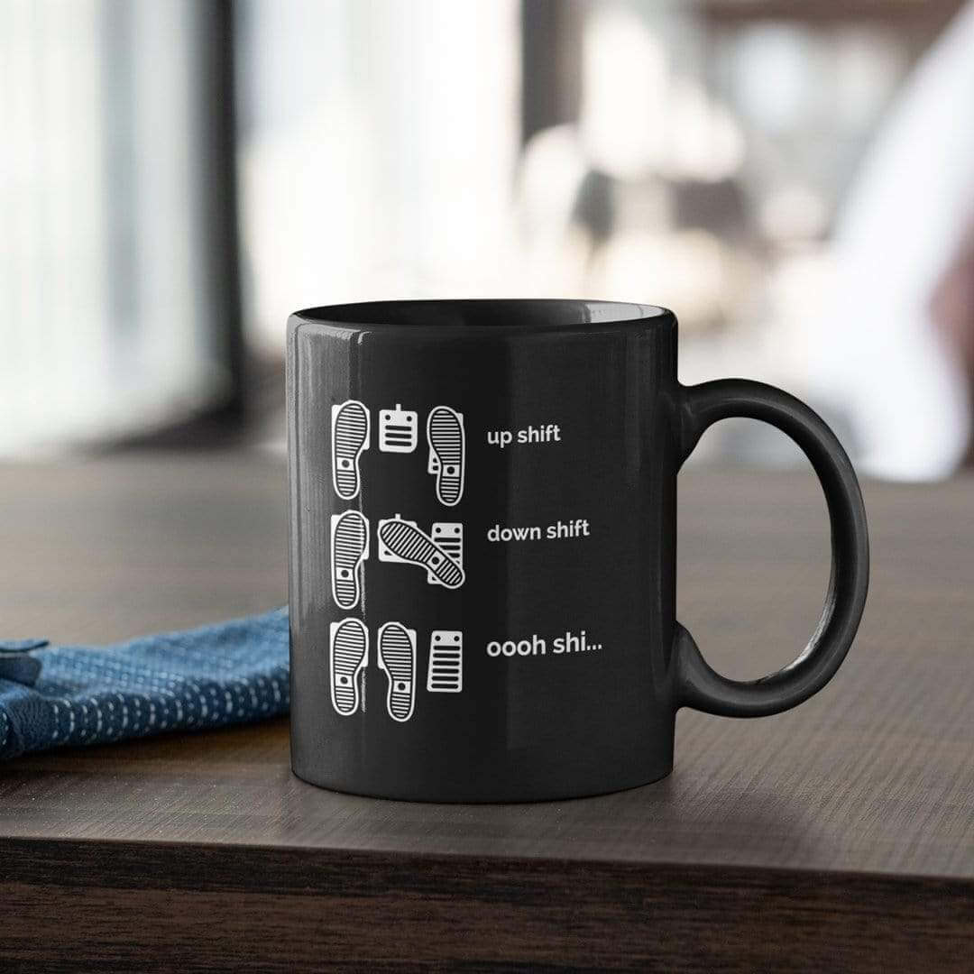 Heel Toe Rev Match Coffee Mug | Manual Car Guy Gift