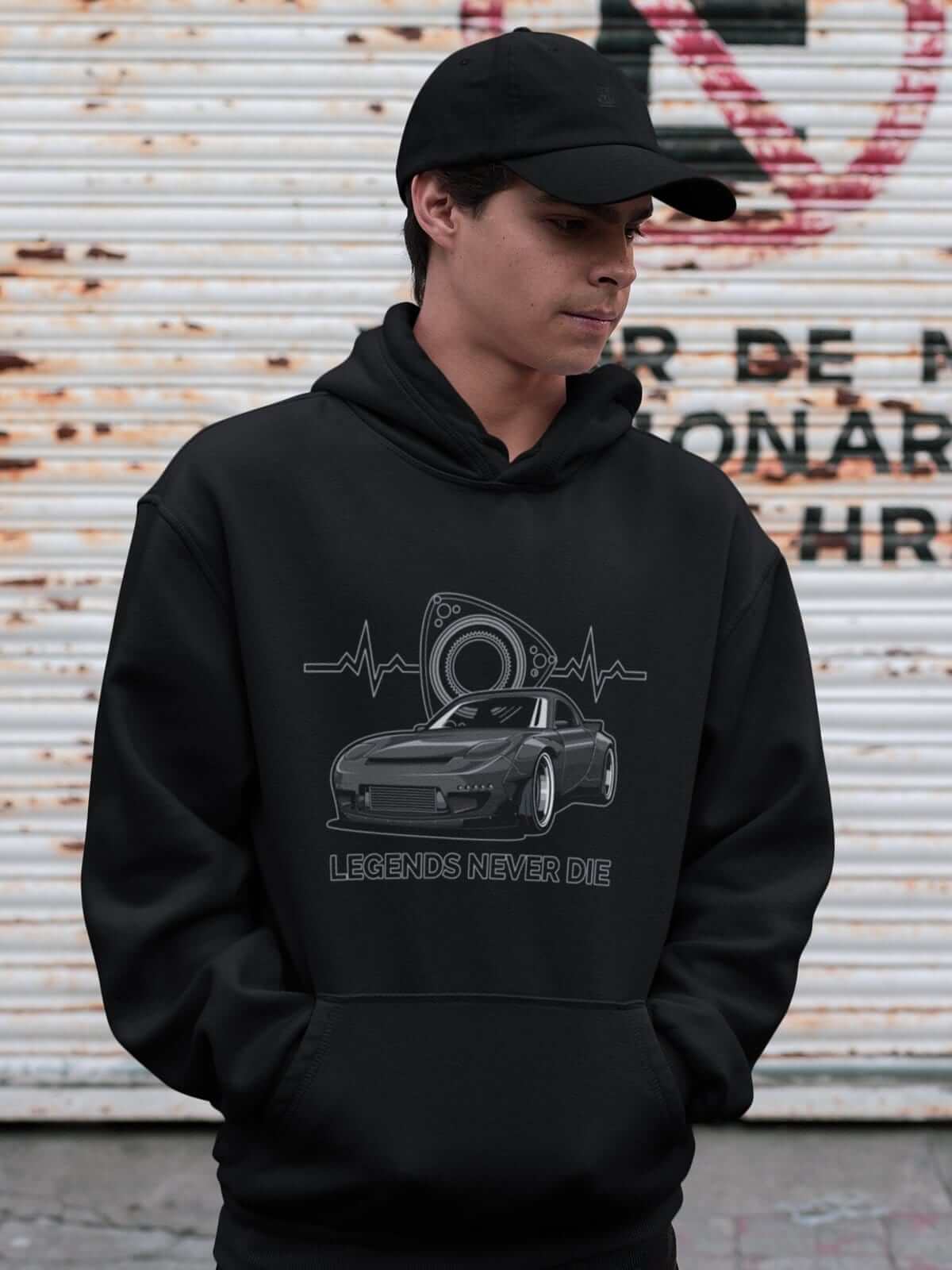 13B-REW Rotary Heartbeat FD3S JDM Car Hoodie