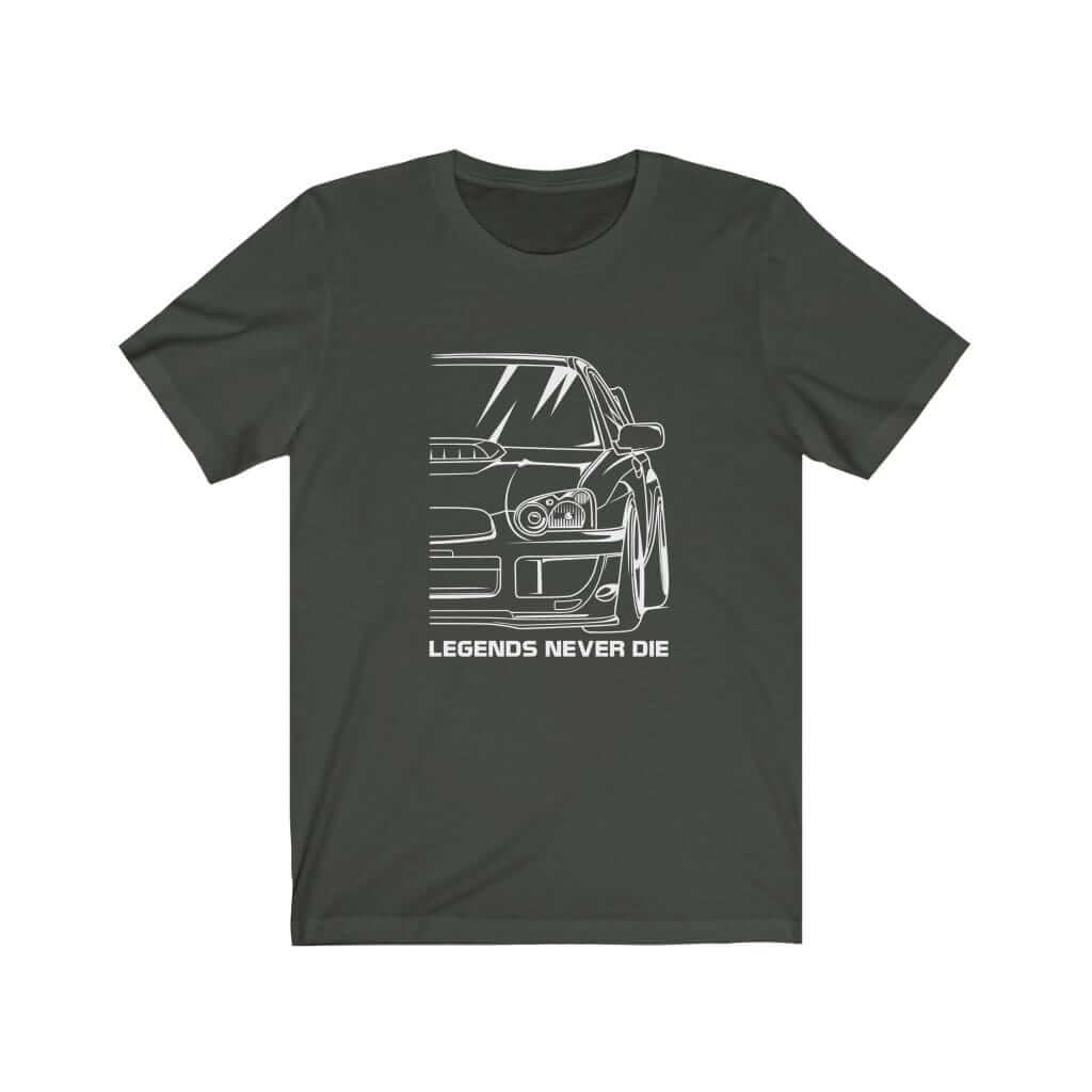 EJ25 AWD Subie Legends Never Die JDM T-Shirt