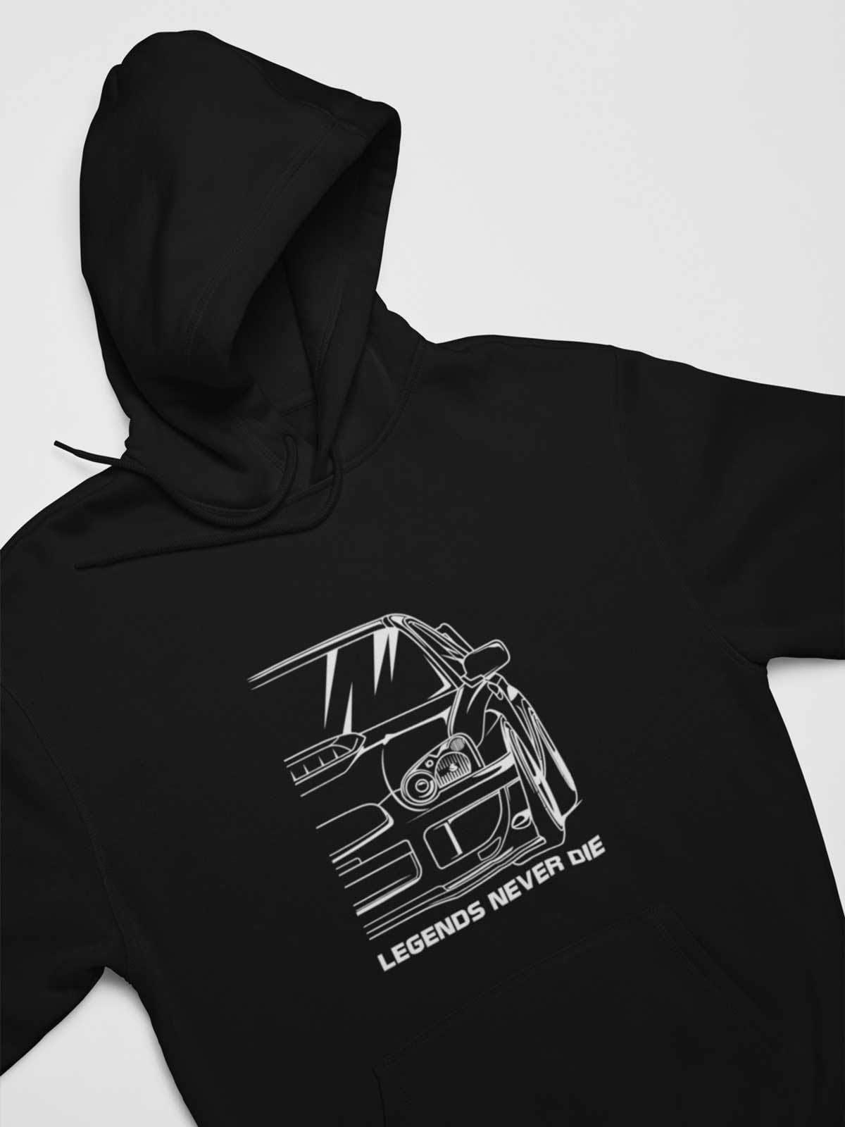Subie Legends Never Die WRX STI JDM Car Hoodie