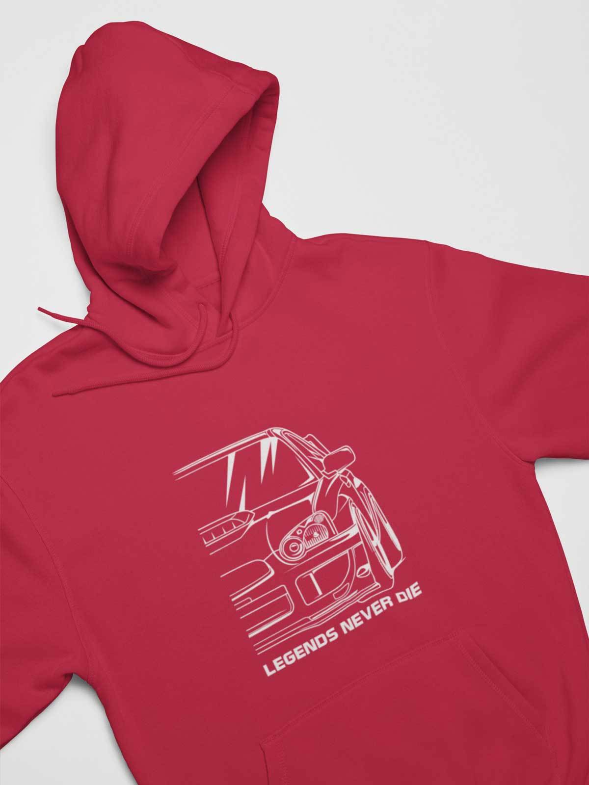 Subie Legends Never Die WRX STI JDM Car Hoodie