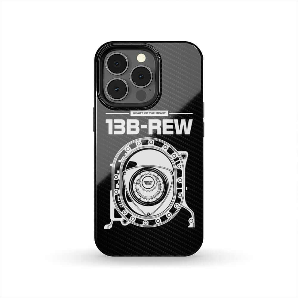 13B-REW Rotary Engine Diagram Tough Phone Case | RX7 JDM Car Gift