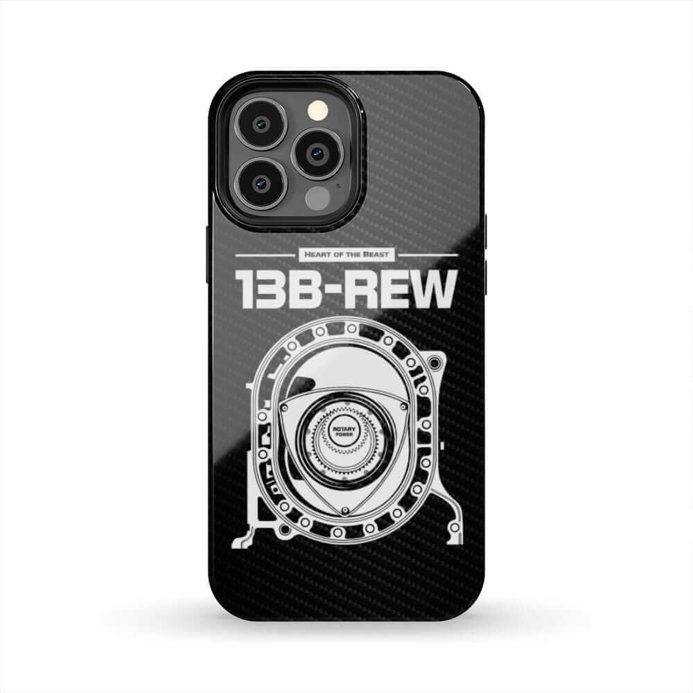 13B-REW Rotary Engine Diagram Tough Phone Case | RX7 JDM Car Gift