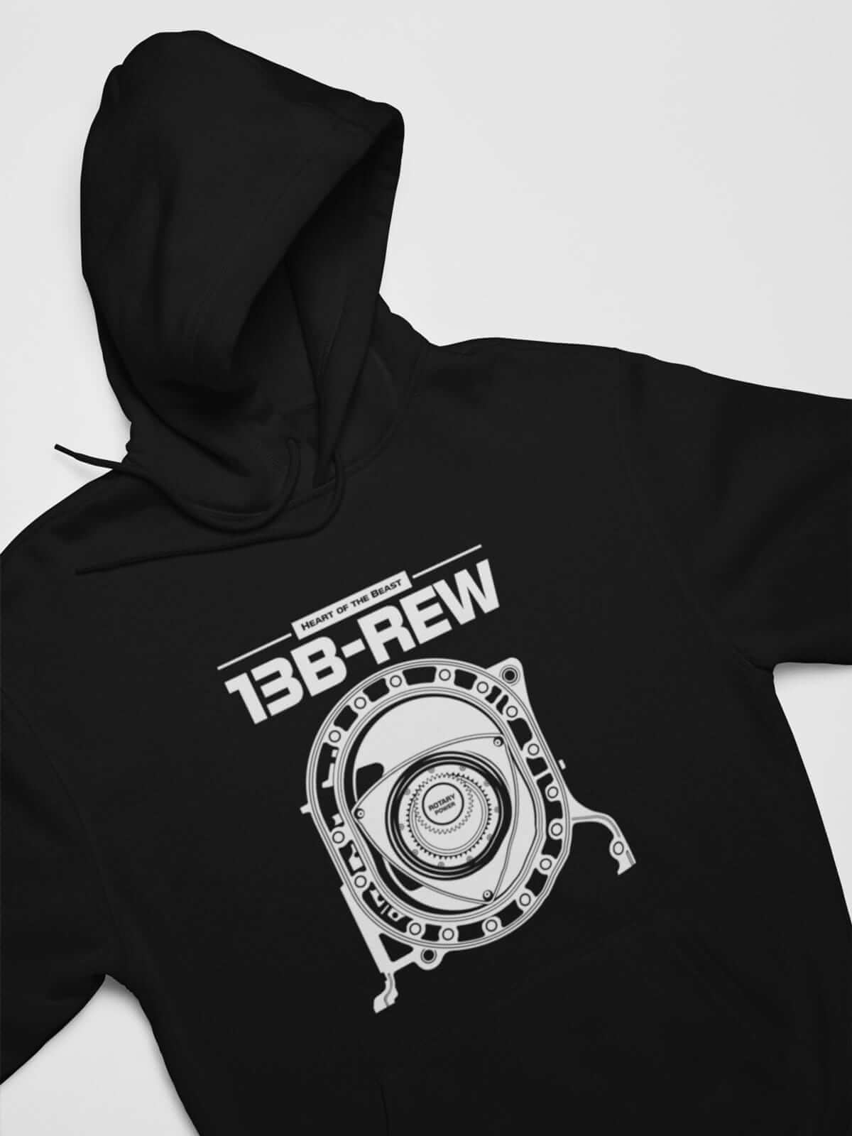 13B-REW Rotary Wankel Engine FD3S JDM Car Hoodie