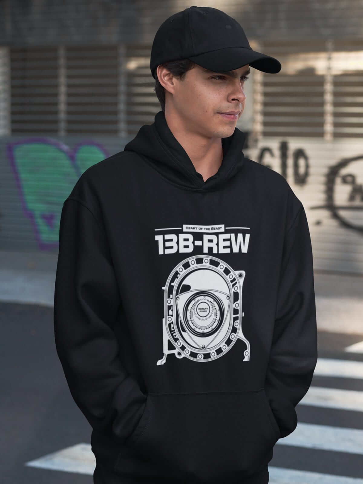 13B-REW Rotary Wankel Engine FD3S JDM Car Hoodie