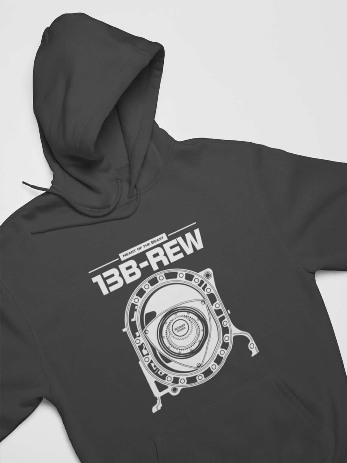 13B-REW Rotary Wankel Engine FD3S JDM Car Hoodie