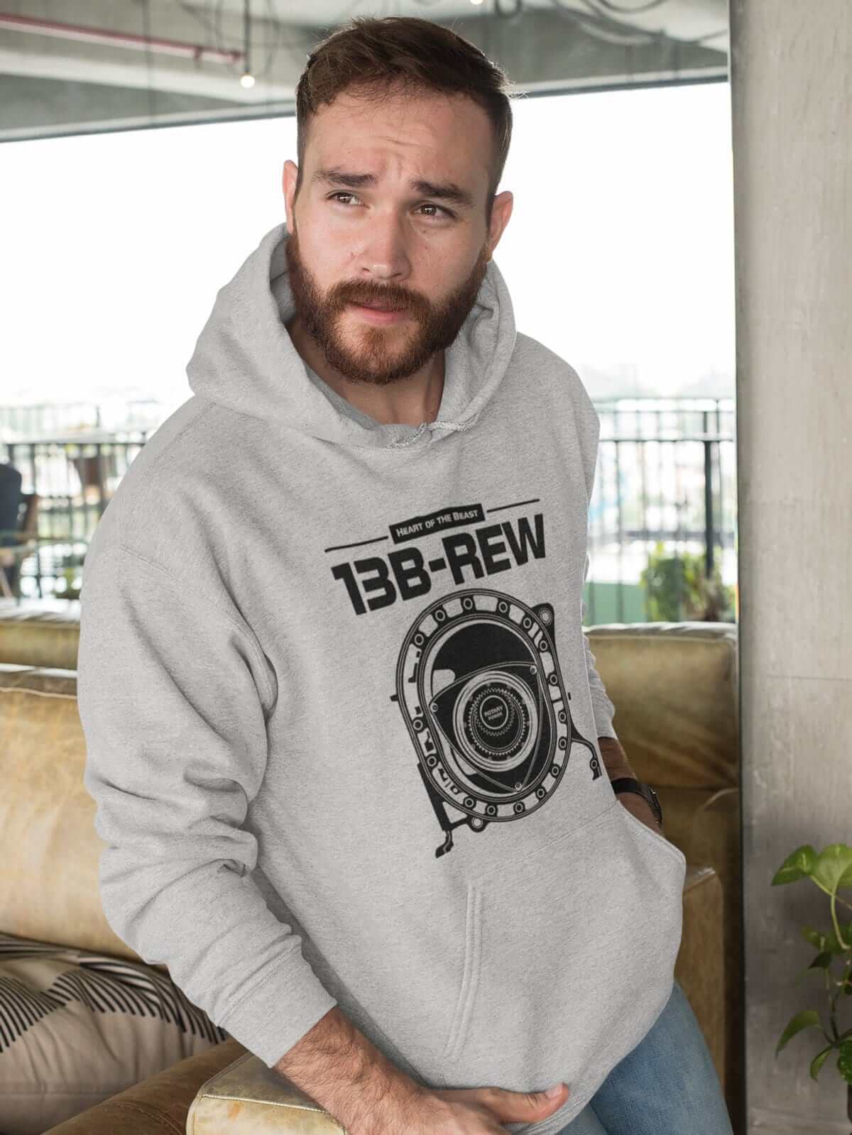 13B-REW Rotary Wankel Engine FD3S JDM Car Hoodie