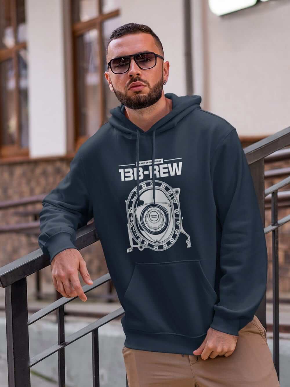 13B-REW Rotary Wankel Engine FD3S JDM Car Hoodie