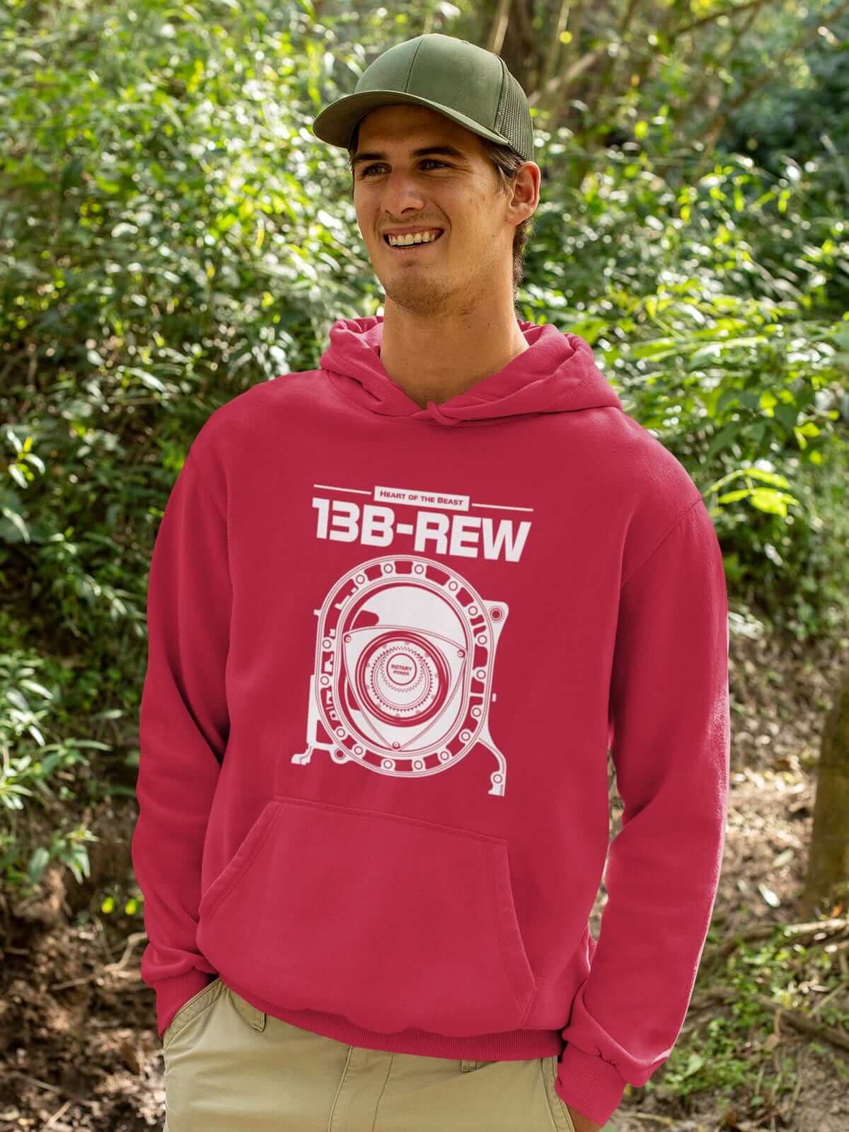 13B-REW Rotary Wankel Engine FD3S JDM Car Hoodie