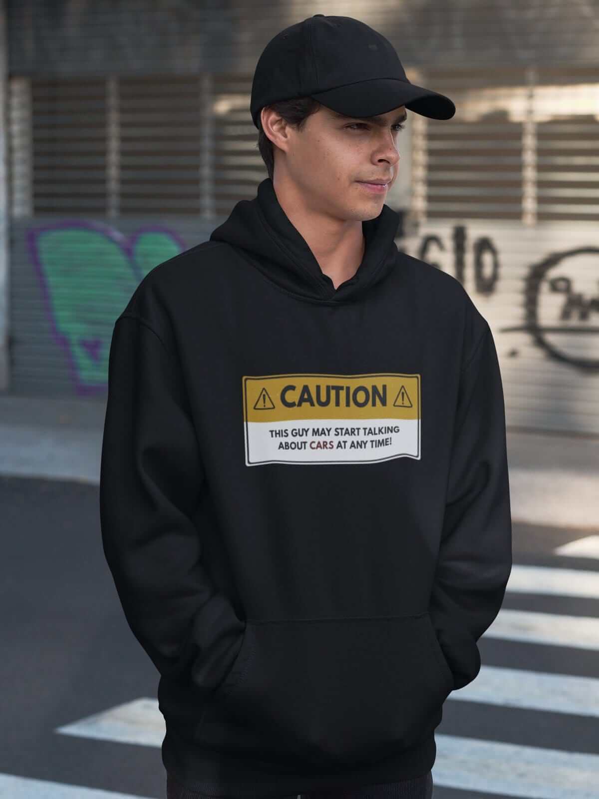 Caution May Start Talking About Cars Funny Hoodie