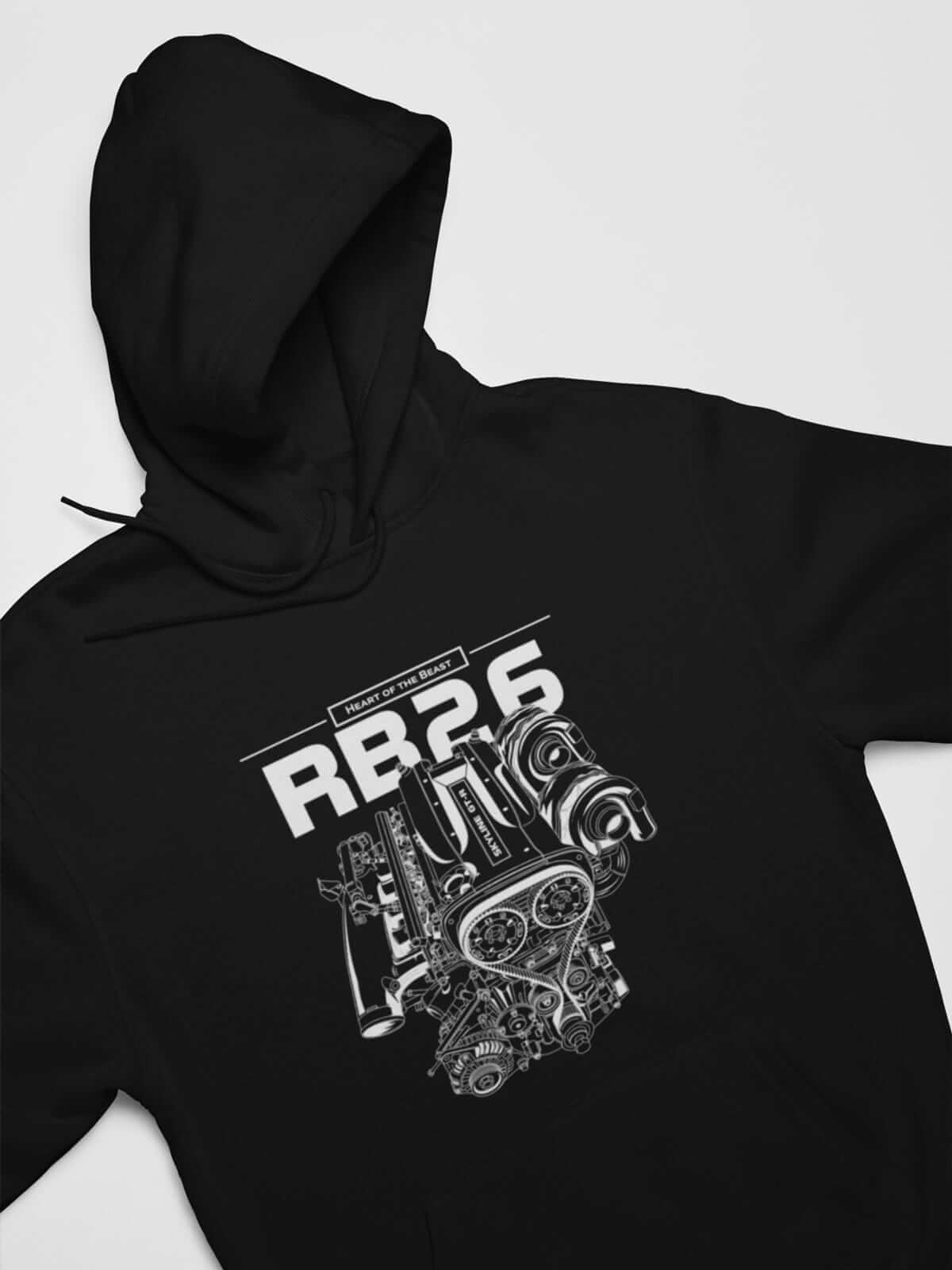 RB26DETT Heart of the Beast JDM Engine Car Hoodie