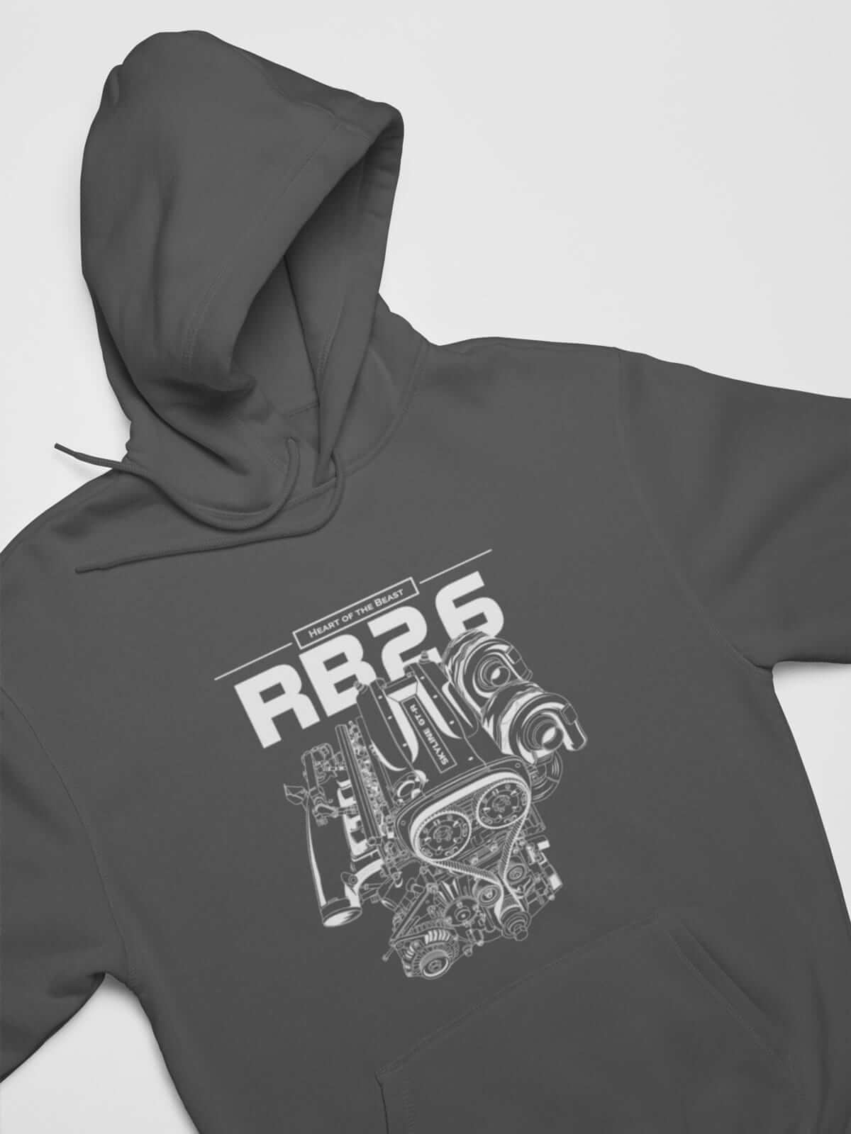 RB26DETT Heart of the Beast JDM Engine Car Hoodie